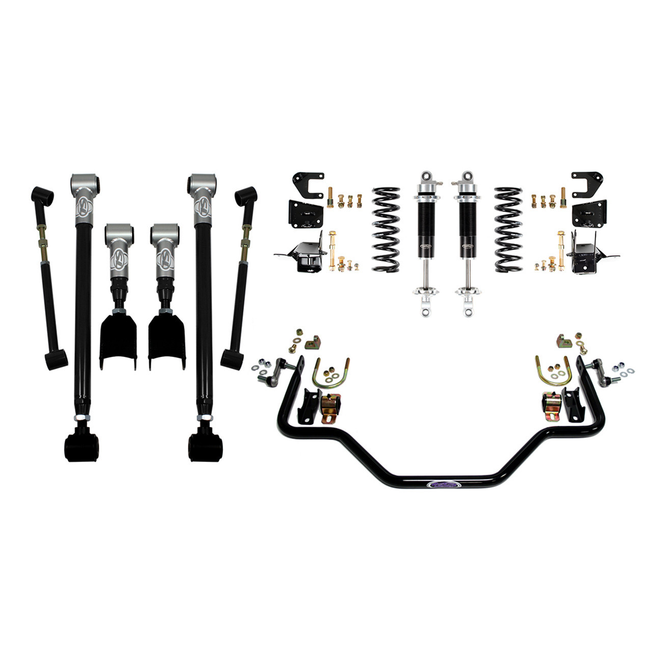 Detroit Speed Rear Speed Kit 3 - Single Adjustable Shocks  (1964 - 1966 GM A-Body - Stock Axle) 041611-SDS