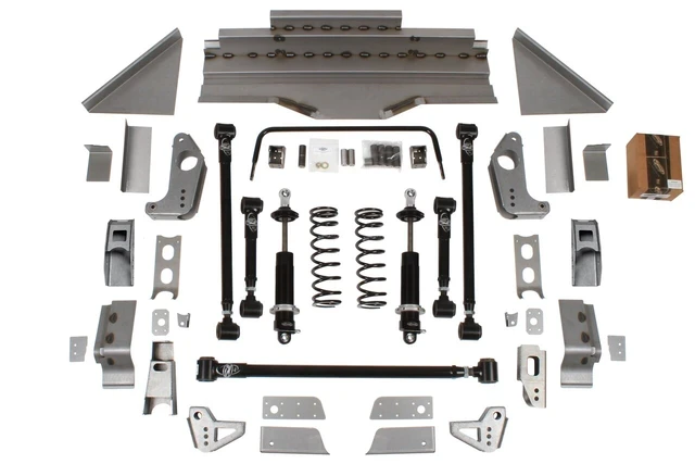 Detroit Speed QuadraLink Rear Suspension Kit - Remote-Reservoir Double-Adjustable Shocks (1964 - 1970 Mustang) 041731-RDS