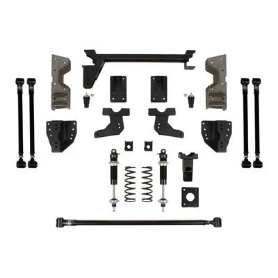 Detroit Speed QuadraLink Rear Suspension Kit - Bolt-In Axle Brackets - Single-Adjustable Shocks (1973 - 1987 Chevrolet C10 / GMC C15) 041750-SDS