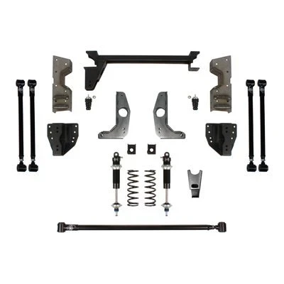 Detroit Speed QuadraLink Rear Suspension Kit - Weld-In Axle Brackets - Single-Adjustable Shocks (1973 - 1987 Chevrolet C10 / GMC C15) 041751-SDS
