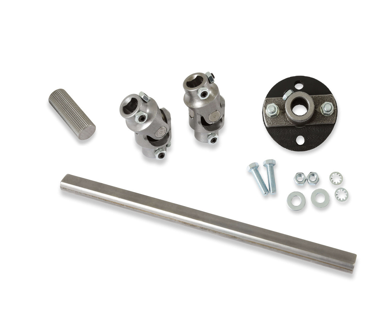 Detroit Speed Steel Intermediate Steering Shaft - Stock GM Non-Tilt Column Rag Joint Conversion 092508DS