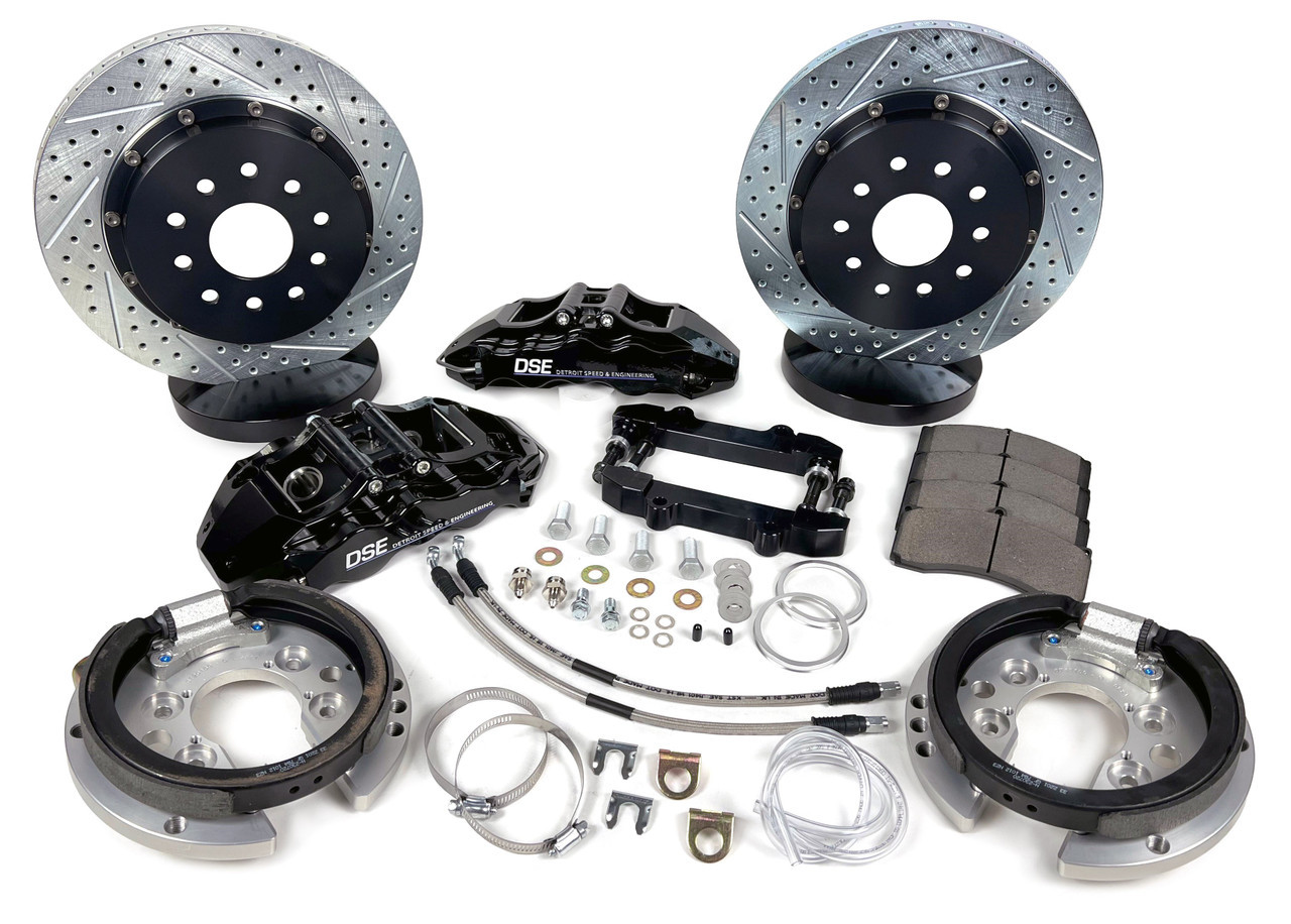 Detroit Speed 14-Inch Rear Extreme+ Brake System - Torino Flange - Detroit Speed Caliper - 4262097DSE