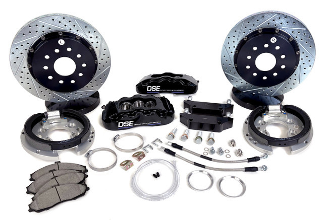 Detroit Speed 14-Inch Rear Pro+ Brake System 6P - Torino Flange - Detroit Speed Caliper - 4262152DSE