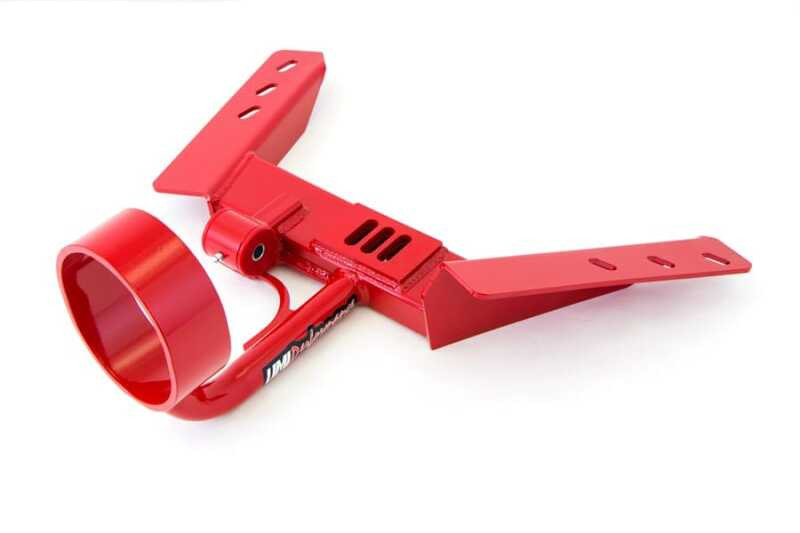 UMI Performance TH400 Transmission Mount w/ Drive Shaft Safety Loop - Tunnel Mounted - Red (1982 - 1992 F-Body) 2219AS-R