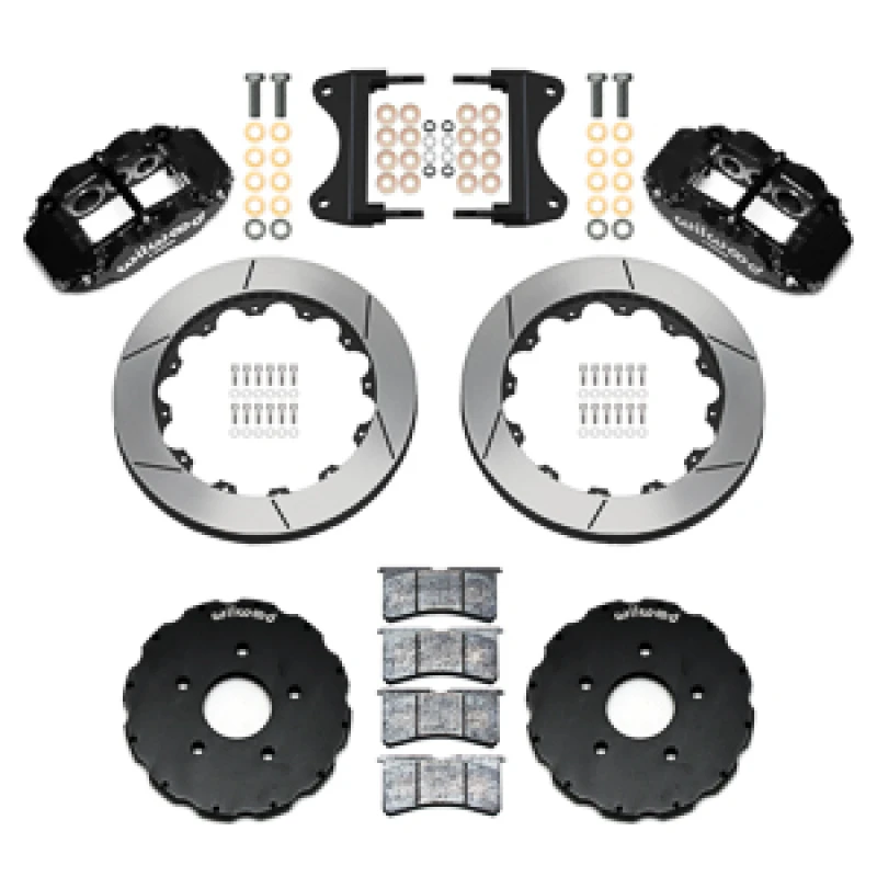Wilwood Forged Narrow Superlite 6R Big Brake Front Brake Kit - 13.06 Rotor - Black (2014 - 2019 C7 Corvette) 140-18531