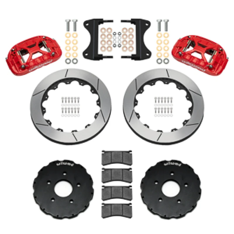 Wilwood Forged XRS6R Big Brake Front Brake Kit - 13.06 Slotted Rotors - Red (2014 - 2019 C7 Corvette) 140-18533-R