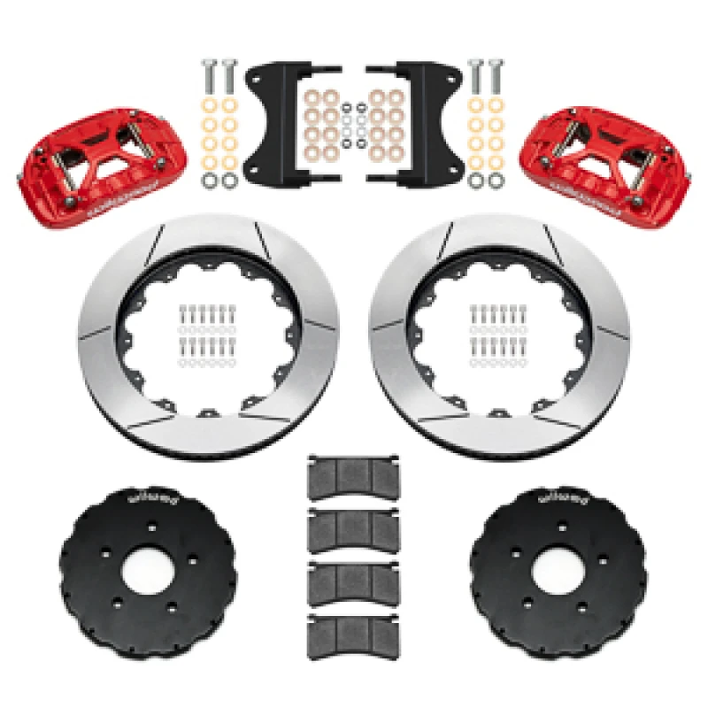 Wilwood Forged XRS6R Big Brake Front Brake Kit - 14" Slotted Rotors - Red (2014 - 2019 C7 Corvette) 140-18534-R