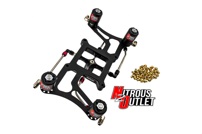 Nitrous Outlet Hornet 3 Standard Wet 4150 Boomerang Solenoids Forward Nitrous Plate Conversion 00-10626-GEN3-SF