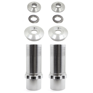 UPR Products Front Coil Over Kit No Springs Pro Series Silver (79-04 Mustang) 2006-NS-SILVER