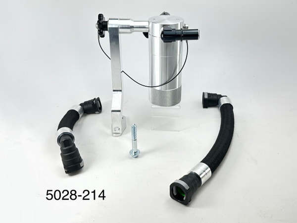 UPR Products Oil Catch Can Plug N Play w/ Z Bracket Satin (2015 - 2024 Dodge Hellcat / Demon / Redeye) 5028-214