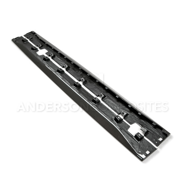 Anderson Composites Carbon Fiber Side Rocker Splitters - Type OE (2015 - 2023 Mustang) AC-SS15FDMU-AO