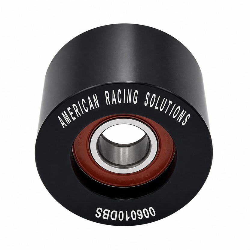 ARS 60mm x 10 Rib Smooth Billet Pulley - Double Bearing ARS006010DBS