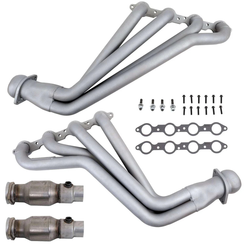 BBK 10-15 Camaro LS3/L99 1-3/4" Catted Long Tube Headers Titanium Ceramic 4021