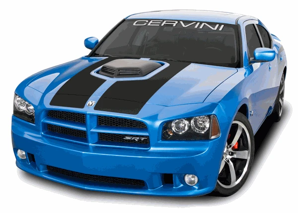 Cervinis Shaker Hood Kit - Matte Black Scoop (2006 - 2010 Charger RT / SRT8) 8055