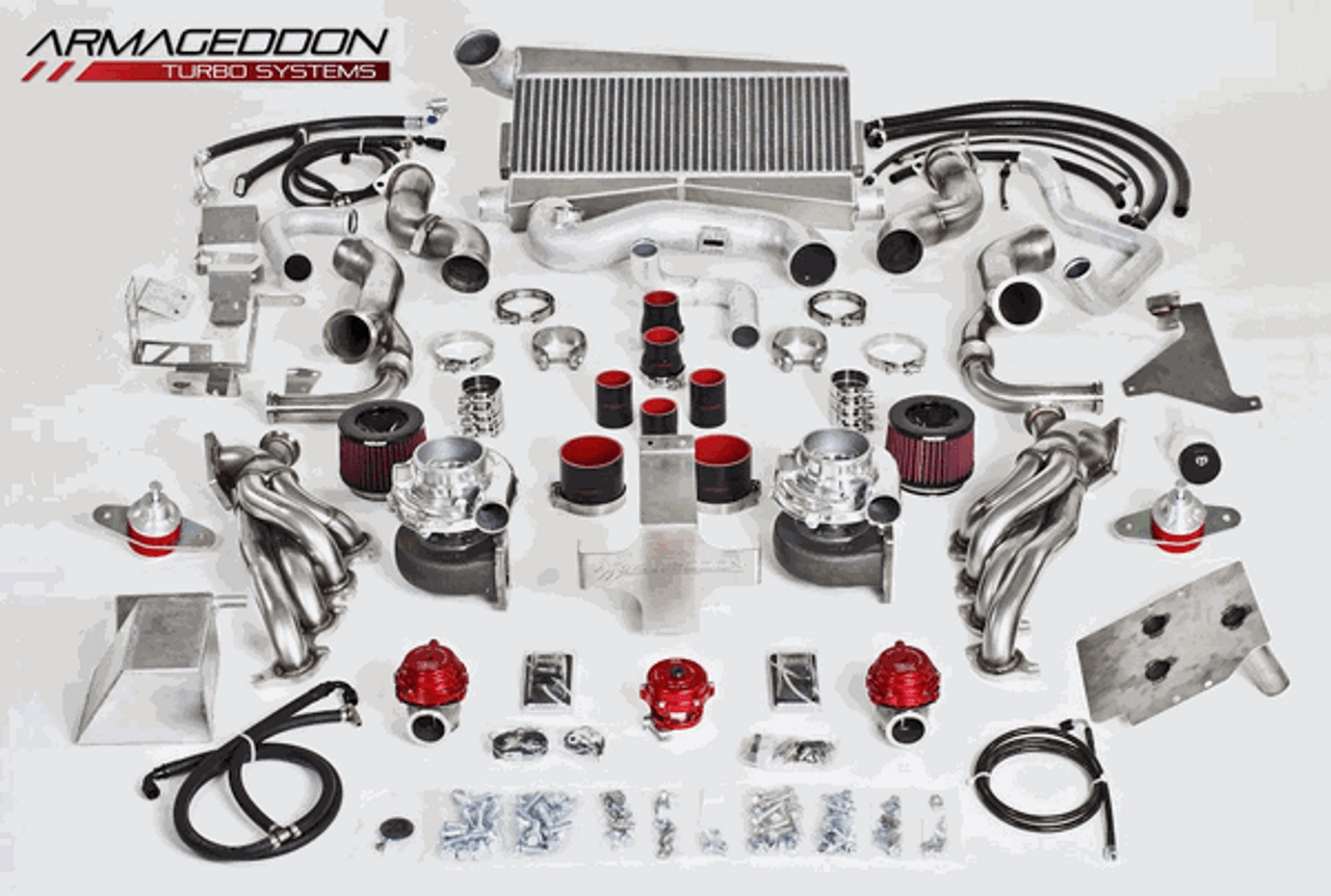 Armageddon 2011-2014 Ford Mustang GT Twin Turbo System Kooks/Motiva  501110