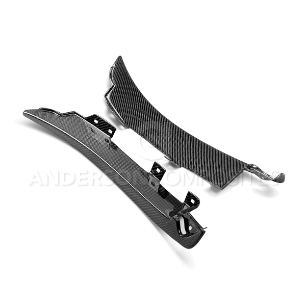 Anderson Composites Carbon Fiber Front Splash Guards (15-19 Shelby GT350) AC-FSG15MU350