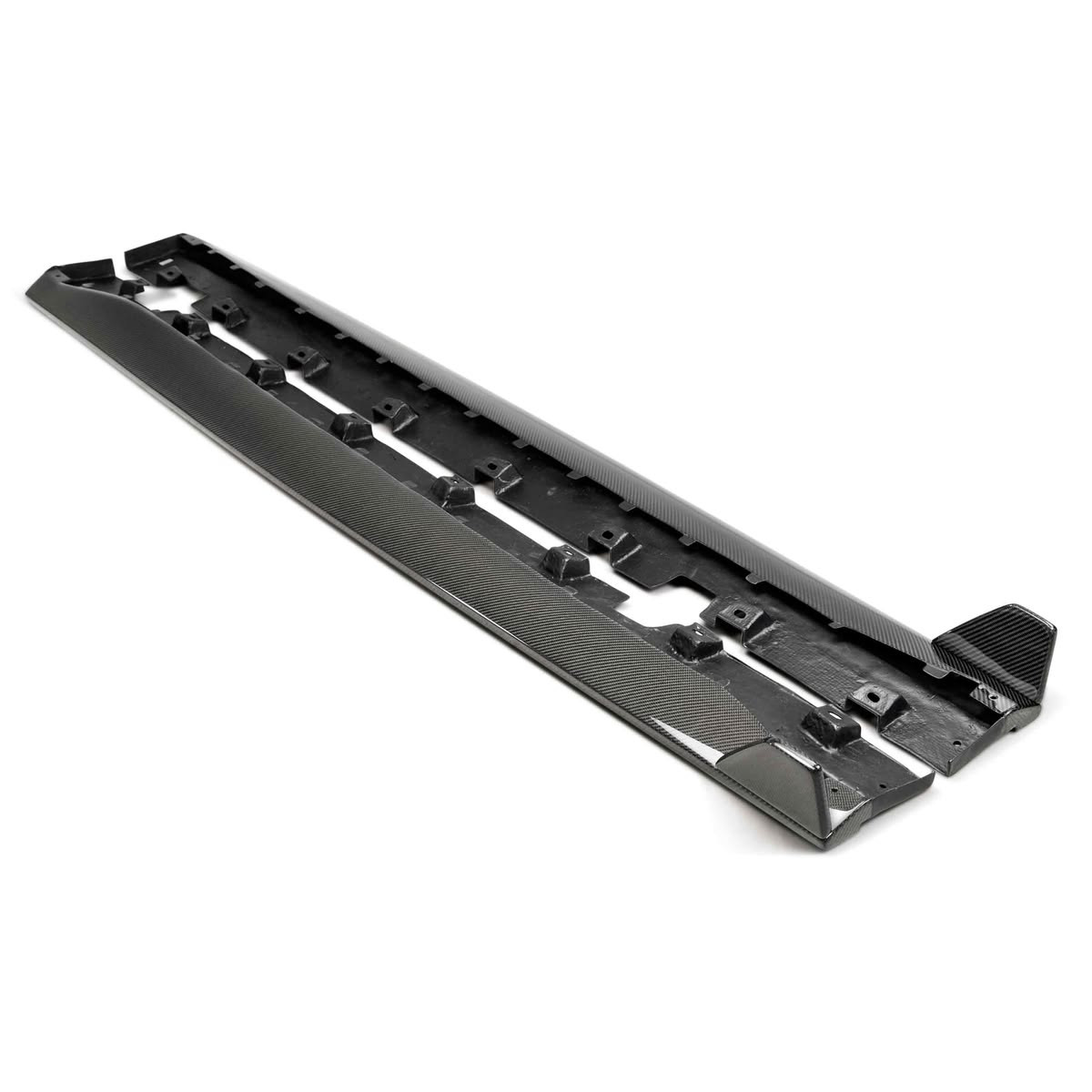 Anderson Composites Carbon Fiber Side Rocker Panel Splitter - Type GR / GT350 Style (2015 - 2023 Mustang) AC-SS15FDMU-GR