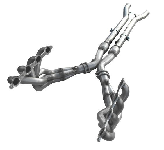 ARH Long Exhaust System 1-7/8" Header Catted X-Pipe (06-13 Corvette C6 Z06) Z06-06178300LSWC