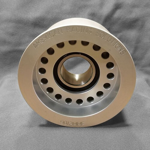ARS 90mm x 12 Rib Single Flange Idler Pulley - Double Bearing ARS9012MMF
