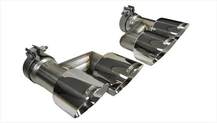Corsa 4" Replacement Twin Tip Kit - Polished (2015 - 2017 Mustang GT) 14333