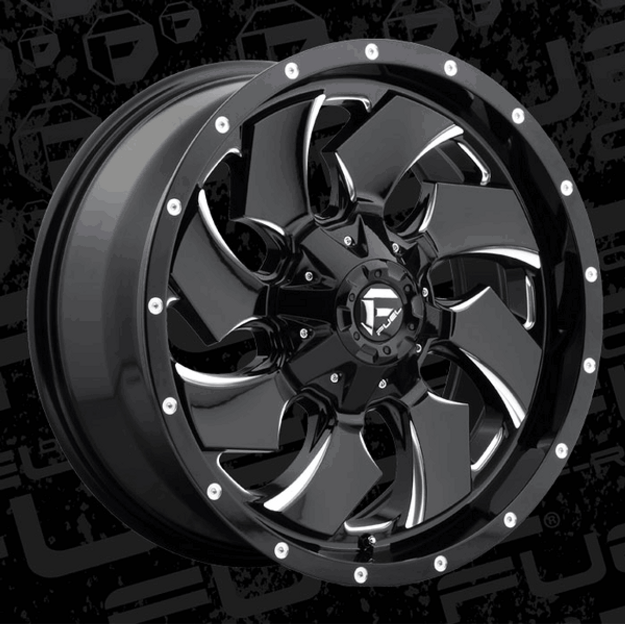 Fuel Off-Road 20x9 Cleaver Wheel 5 Bolt 1 ET 110.30 Bore Gloss Black D574
