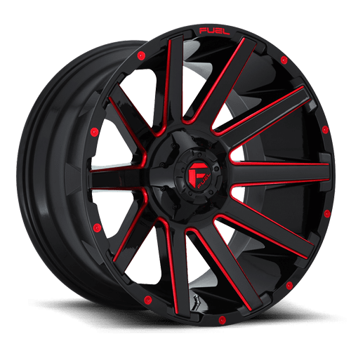 Fuel Off-Road 20x9 Contra Wheel 5 Bolt 1 ET 110.30 Bore Black & Red D643