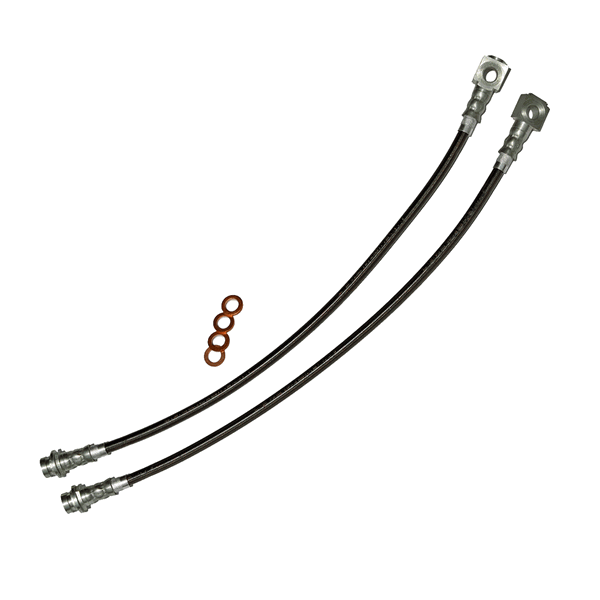 J&M Front Brake Hose Kit - Black (1993 - 1997 Camaro / Firebird - C5 C6 Conversion) 22500C5-B
