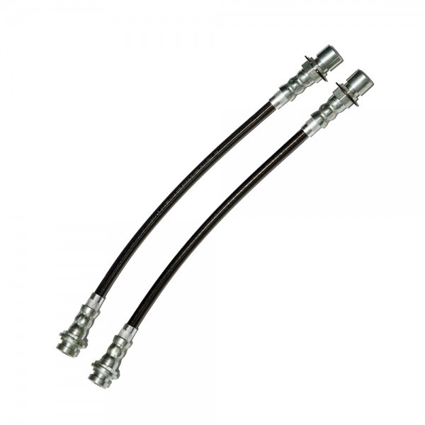 J&M Stainless Steel Brake Hoses Kit - Rear Frame to Axle - Clear (1995 - 2002 Camaro / Firebird - Traction Control) 22503-C