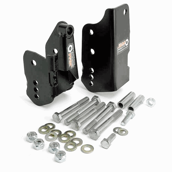 J&M Bolt-In Lower Control Arm Relocation Brackets - Black (2005 - 2014 Mustang) 23885-B