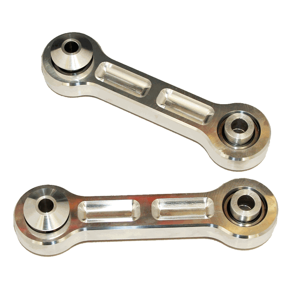 J&M Rear Vertical Links - Spherical Bearings - Bare (2015 - 2026 Mustang) 25330