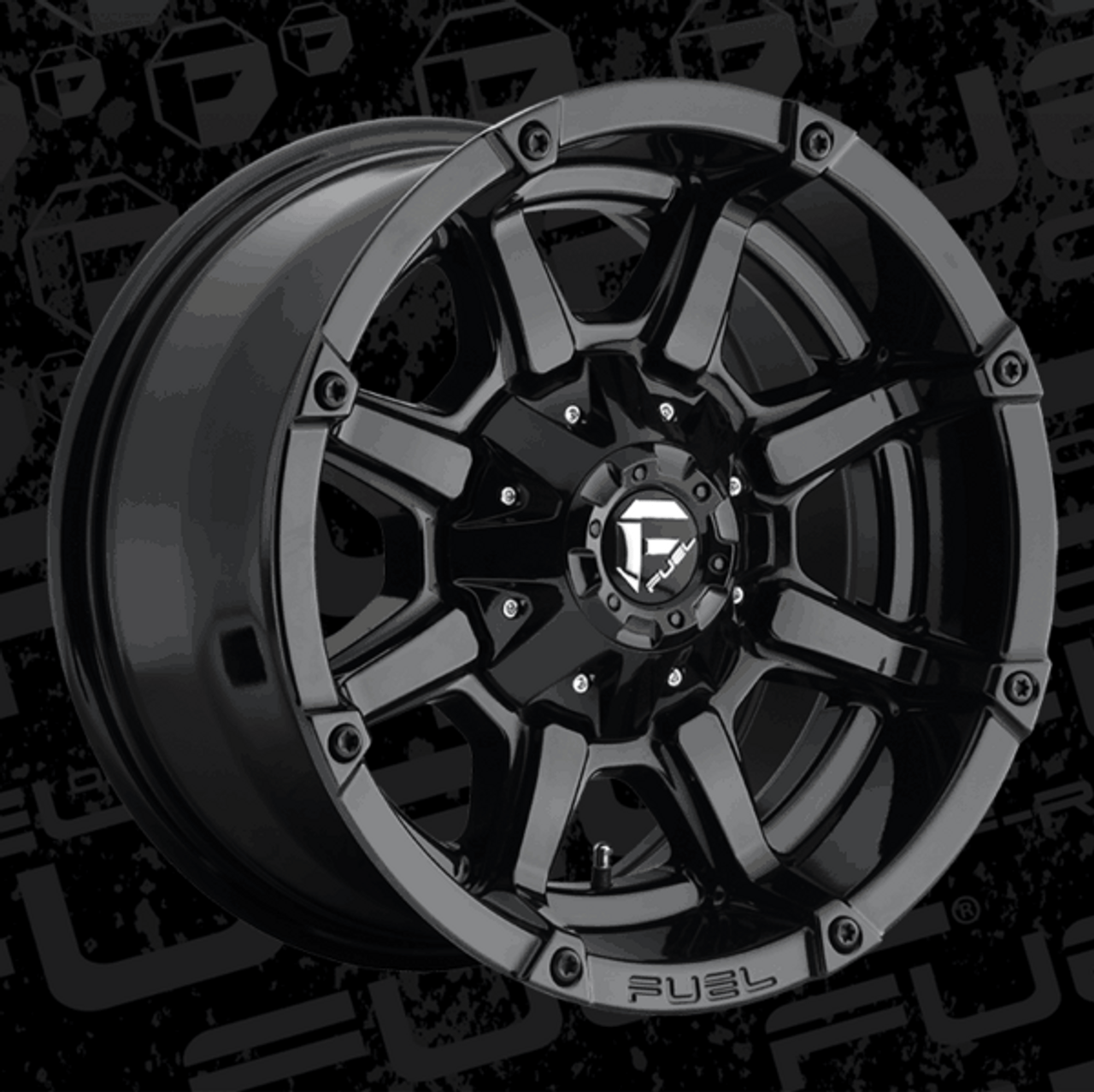 Fuel Off-Road 17x9 Coupler Wheel 5 Bolt -12 ET Gloss Black D575