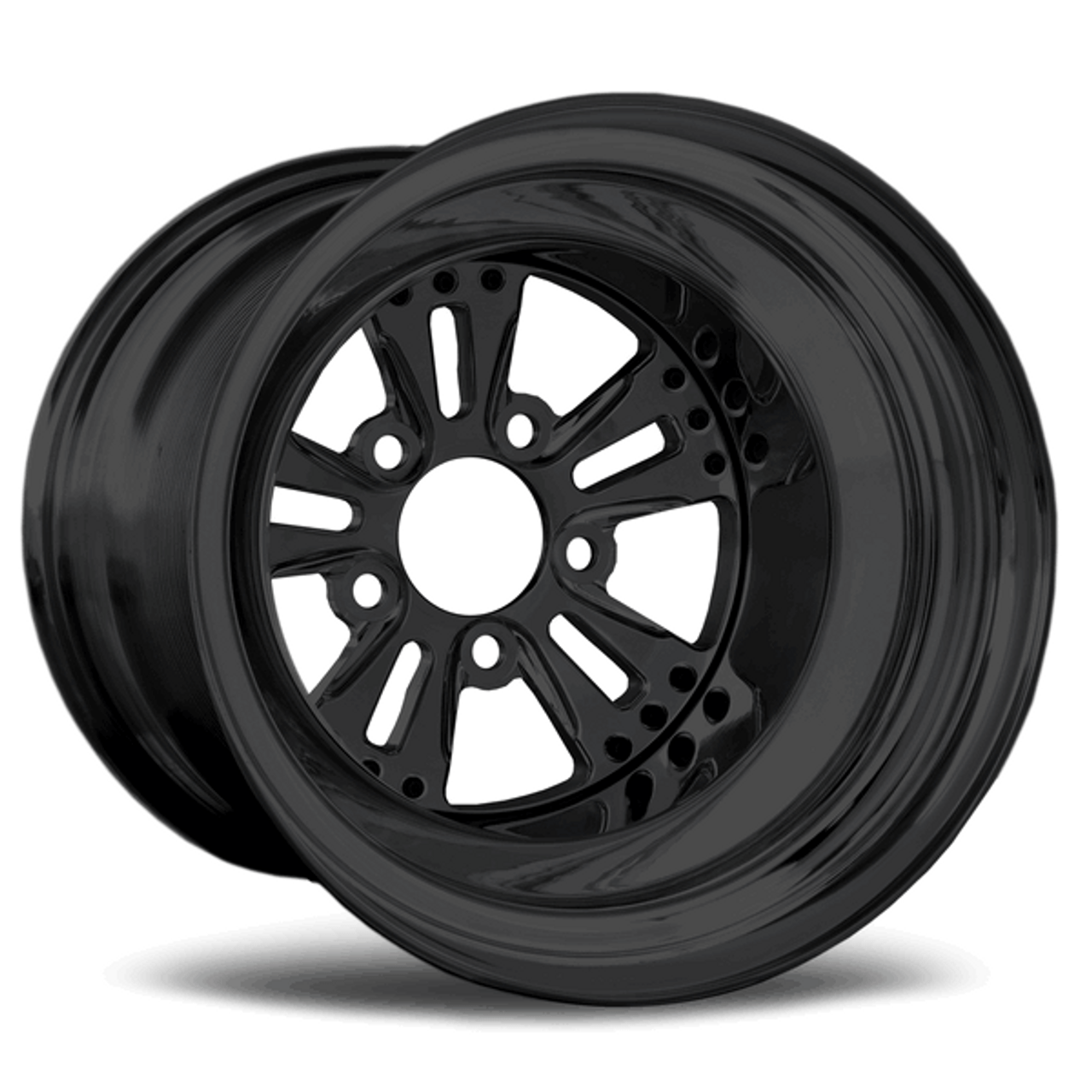 RC Components 15x16 Fusion Non-Beadlock Rear Wheel Black Rim