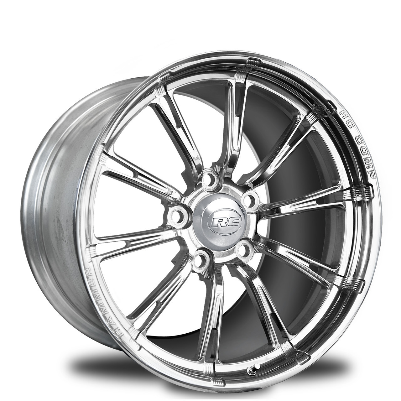 RC Components 17x5 Street Fighter Hammer Wheel Non-Beadlock Polished Finish