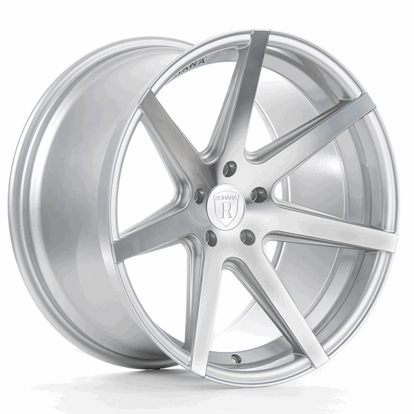 Rohana 19x9.5 RC7 Wheel - 5x112 BP 33 ET - Machine Silver RC719955112MS33