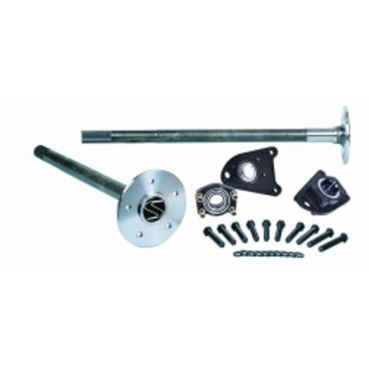 Strange 1994-2004 Mustang 8.8 Alloy Axle Pkg w/35 Spline Axles C-clip Eliminator Kit and Wheel Studs P3509F94