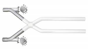 Pypes Universal 2.5" X-Change Dump Legs (1967 - 1977 GM A-Body / 1962 - 1970 GM B-Body / 1978 - 1988 GM G-Body) - XVX10F