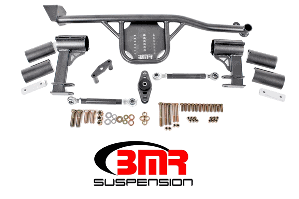 BMR Watts Link - Body Mount - Rod Ends - Adjustable Axle Clamps - Black (2005 - 2014 Mustang / 2007 - 2014 Shelby GT500) WL006H