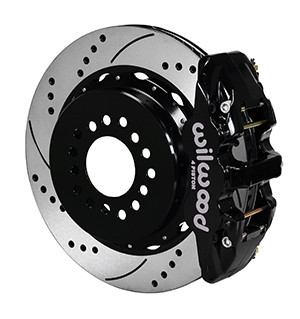 Wilwood AERO4 Big Brake Rear Parking Brake Kit 14" Drilled & Slotted (05-14 Mustang) 140-10950-D