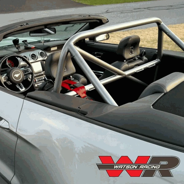 Watson Racing 4-Point Roll Cage - Bolt-In (2015 - 2026 Mustang Convertible) WR-15-BOLTINCAGE-C