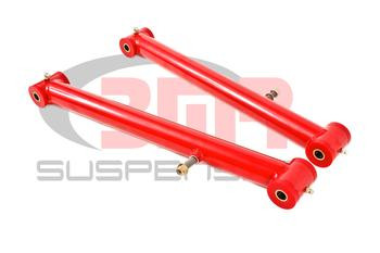 BMR Upper Control Arms - DOM - Non-Adjustable - Polyurethane Bushings - Red (2003 - 2006 SSR / 2002 - 2009 Trailblazer SS) UTCA021R
