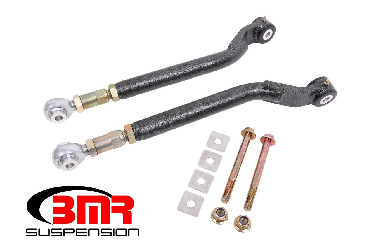 BMR Toe Rods - Rear - On-Car Adjustable - Delrin/Rod End Combo - Black (2008 - 2023 Challenger / 2006 - 2023 Charger) TR110H
