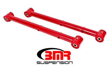 BMR Lower Control Arms - DOM - Non-Adjustable - Polyurethane Bushings - Red (1964 - 1972 A-Body) TCA034R