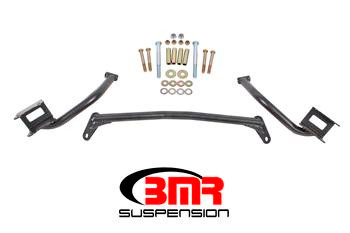 BMR Torque Box Reinforcement Plate Kit - Upper Only - Tubular Style - Black (1979 - 2004 Mustang) TBR005H