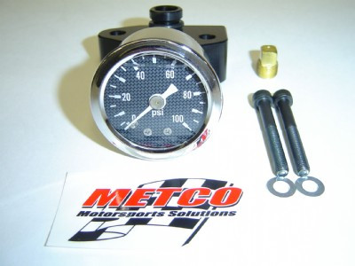 Metco Fuel Block Kit w/Gauge (05-10 Mustang/GT500) MFP0007