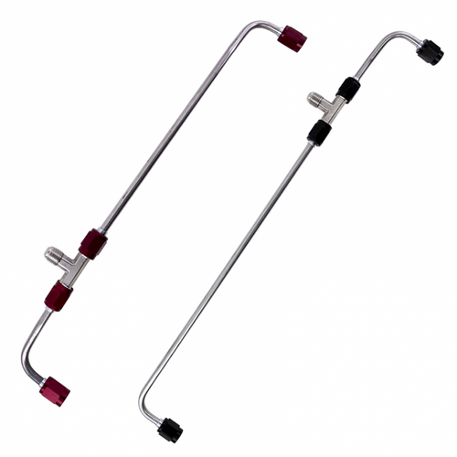 Nitrous Outlet Spacer Plate System Hard-Lines Tee to Plate (2012-2015 Camaro ZL1 LSA Blower) 00-10174-HL