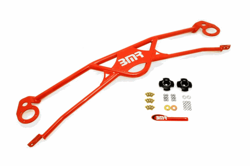 BMR Strut Tower Brace - Front - 4-Point - Red (2010 - 2011 Camaro V8) STB016R