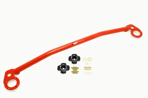BMR Strut Tower Brace - Front - 2 Point - Non-Supercharged - Red (2010 - 2011 Camaro V8) STB013R