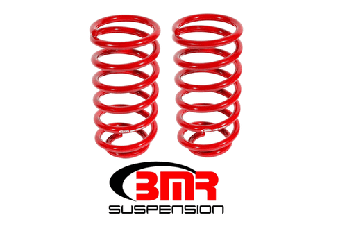 BMR 1" Lowering Springs - Rear - 235 Spring Rate - Red (1979 - 2004 Mustang) SP029R