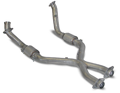SLP PowerFlo-X Crossover Pipe w/Cats Assembly (99-04 Mustang 4.6L