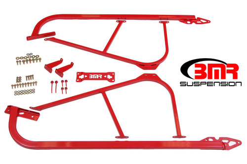 BMR Subframe Connectors - Bolt-On - Red (2008 - 2023 Challenger) SFC110R